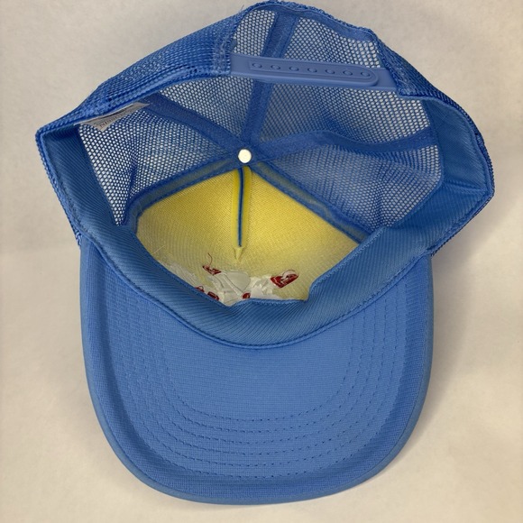 NY Yankees Loyal Origins Unisex OSFA Baby Blue White Trucker Hat Embroidered MLB - Picture 2 of 5